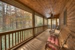 Tranquil Woods - Back Screened Porch to the Hot Tub